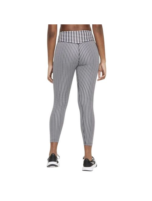 Calça Legging Nike Dri-Fit One Icon Clash Feminina - Preta/Branca