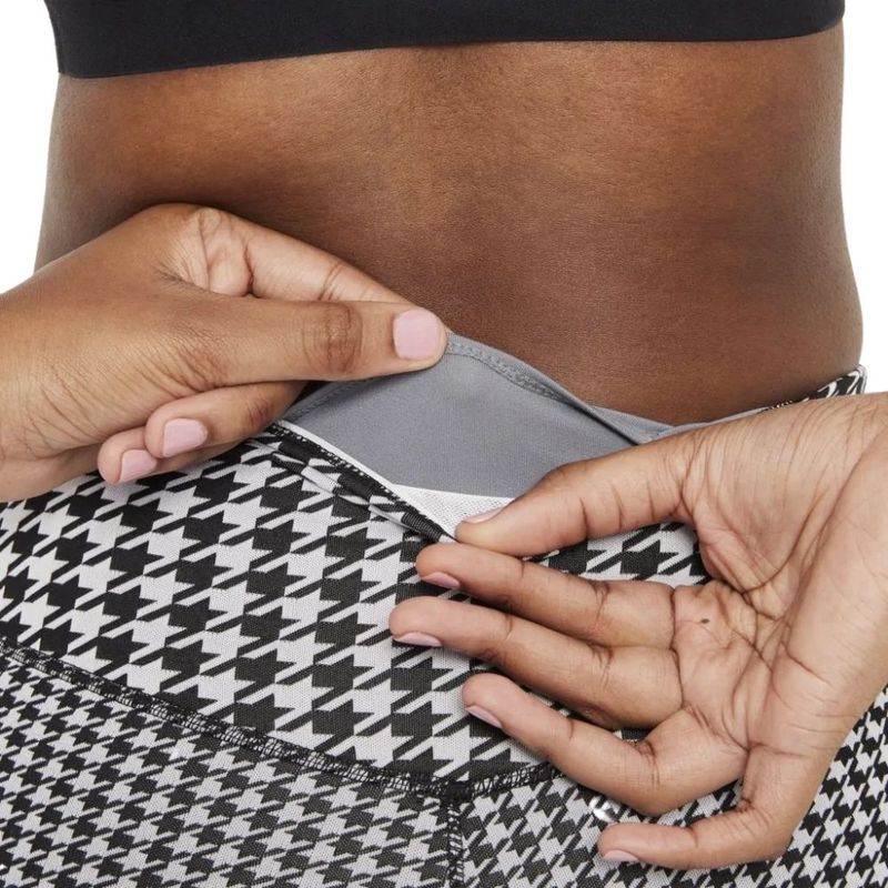 Legging Nike Dri-Fit One Icon Clash Feminina - Preta/Branca