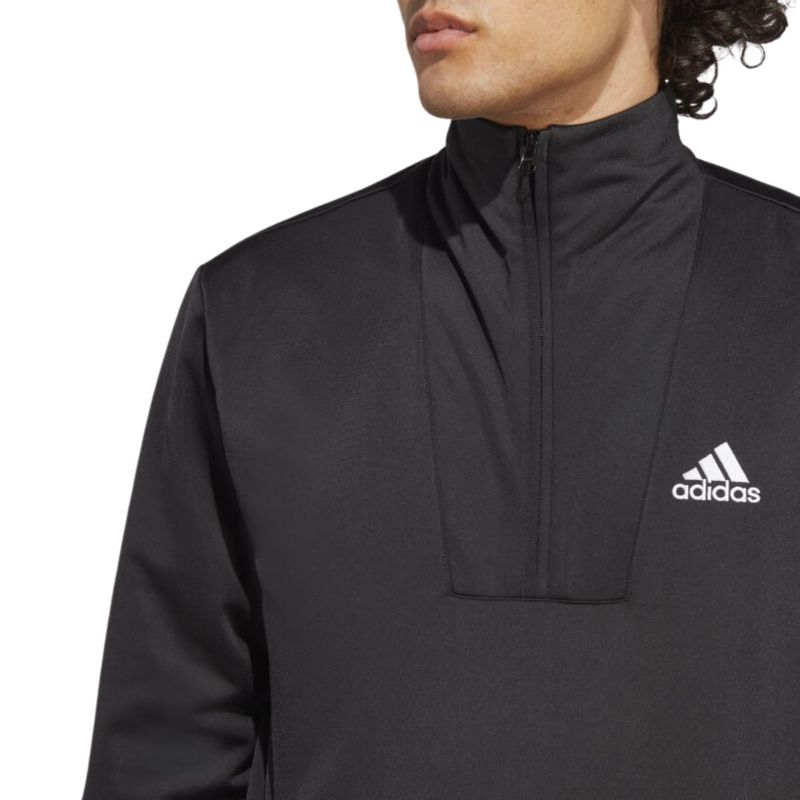 Agasalho Adidas Sportswear Basic 3-Stripes Masculino - Preto/Branco