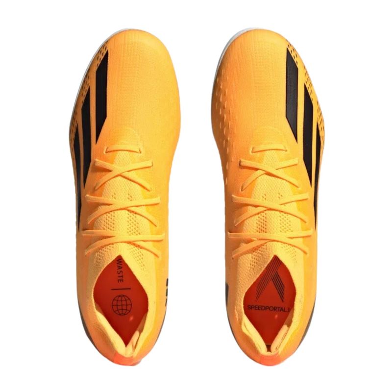 Chuteira Society Adidas X Speedportal 1 Masculina - Laranja/Preta