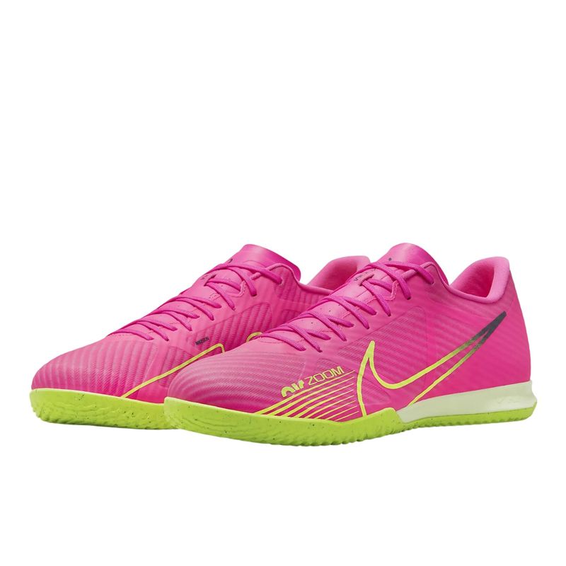 Chuteira-Futsal-Nike-Zoom-Mercurial-Vapor-15-Academy-Ic-Masculina---Rosa-Verde