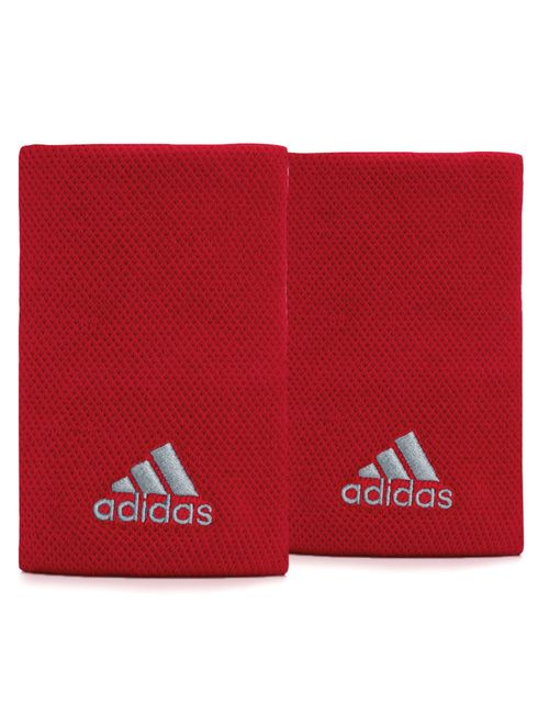 Munhequeira Longa Adidas Wristband Unissex - Vermelha/Cinza