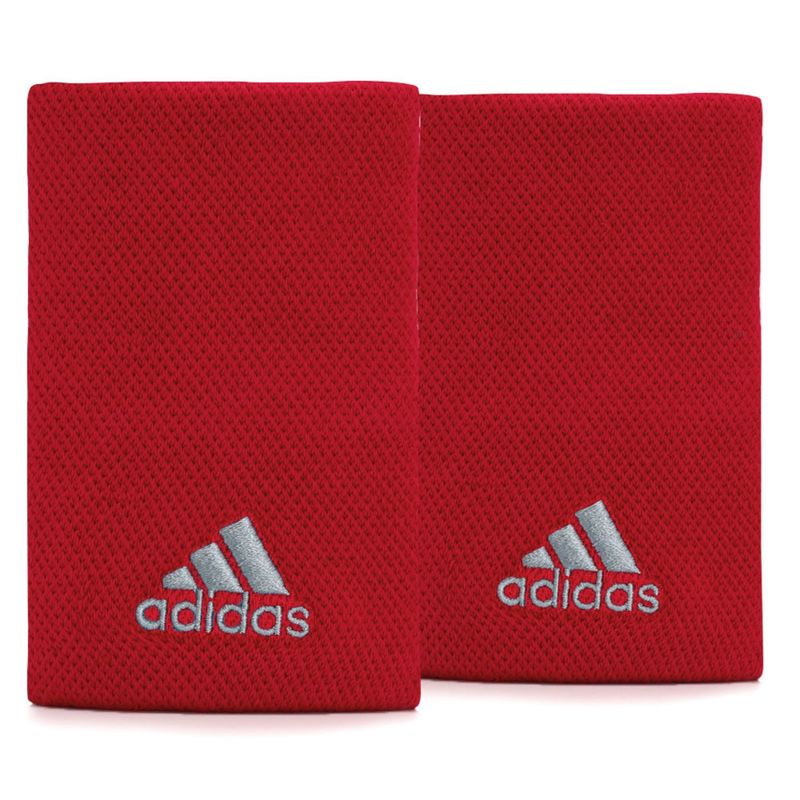 Munhequeira-Longa-Adidas-Wristband-Unissex---Vermelha-Cinza