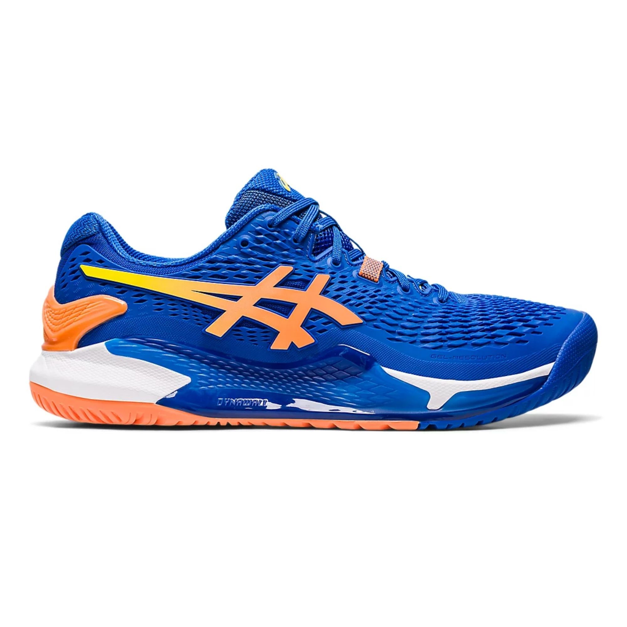 Tênis Asics Gel-Resolution 9 Masculino - Azul/Laranja