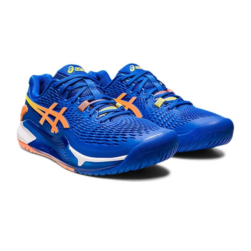Tenis-Asics-Gel-Resolution-9-Masculino---Azul-Laranja-