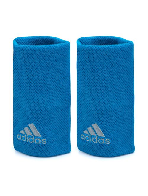 Munhequeira Longa Adidas Wristband Unissex - Azul/Cinza