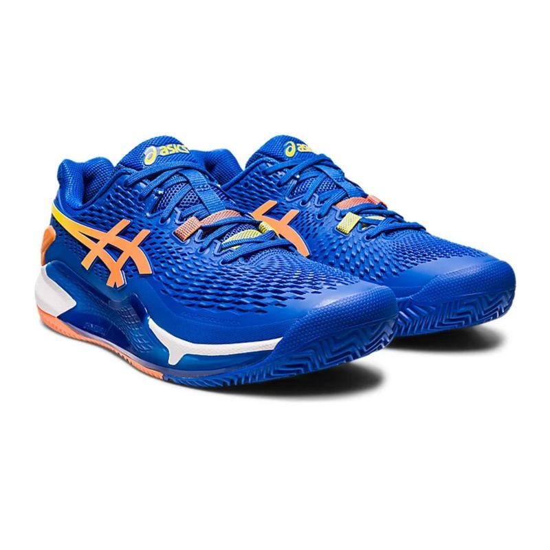 Tenis-Asics-Gel-Resolution-9-Clay-Masculino---Azul-Laranja