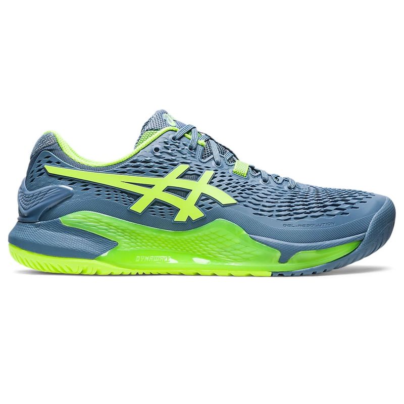 Tenis-Asics-Gel-Resolution-9-Masculino---Azul-Verde