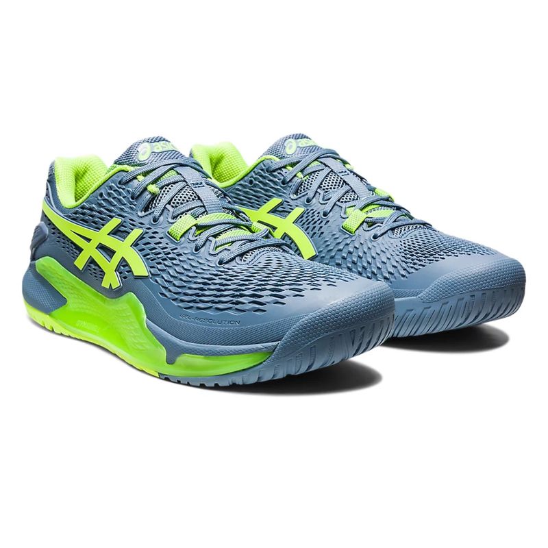 Tenis-Asics-Gel-Resolution-9-Masculino---Azul-Verde