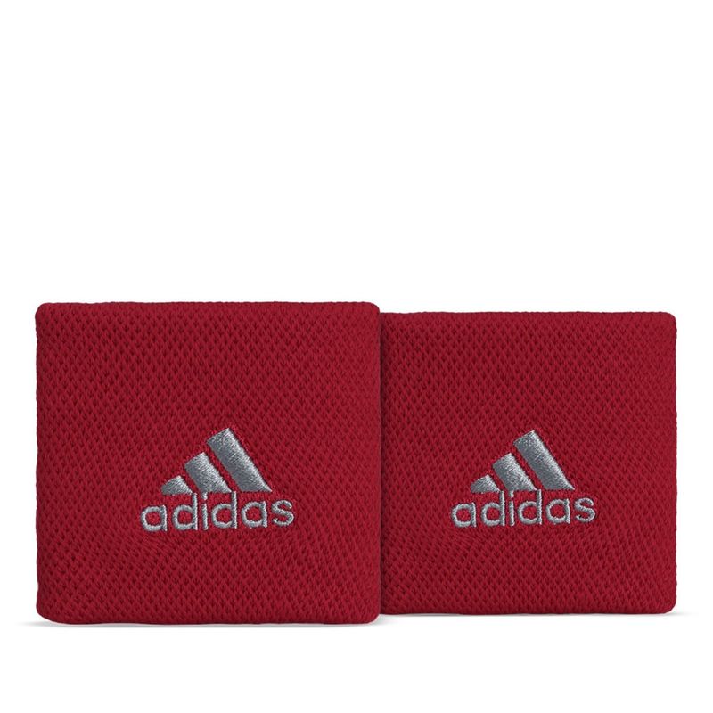 Munhequeira-Adidas-Wristband-Unissex---Vermelha-Cinza