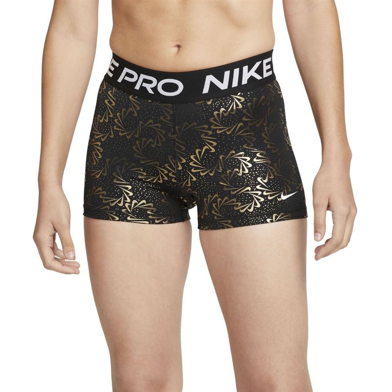 Saia Shorts Nike Pro Dri-Fit 3In Feminina - Preta - Bayard Esportes