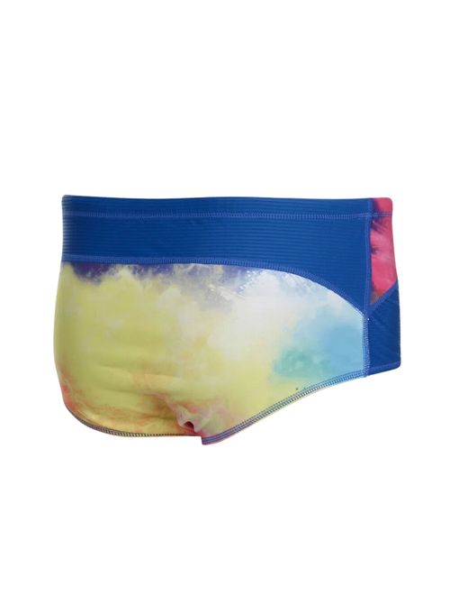 Sunga Speedo Colors Canelada Infantil - Azul/Amarela