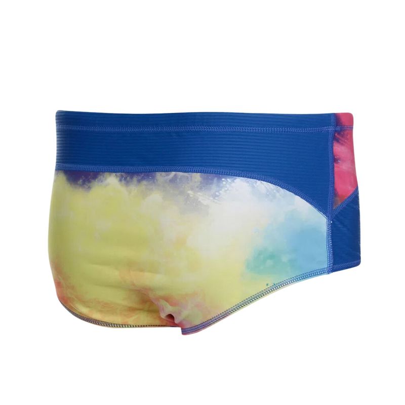 Sunga Speedo Colors Canelada Infantil - Azul/Amarela