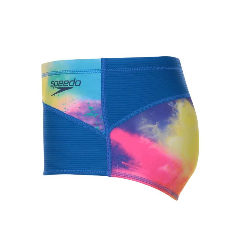 Sunga Speedo Colors Canelada Infantil - Azul/Amarela