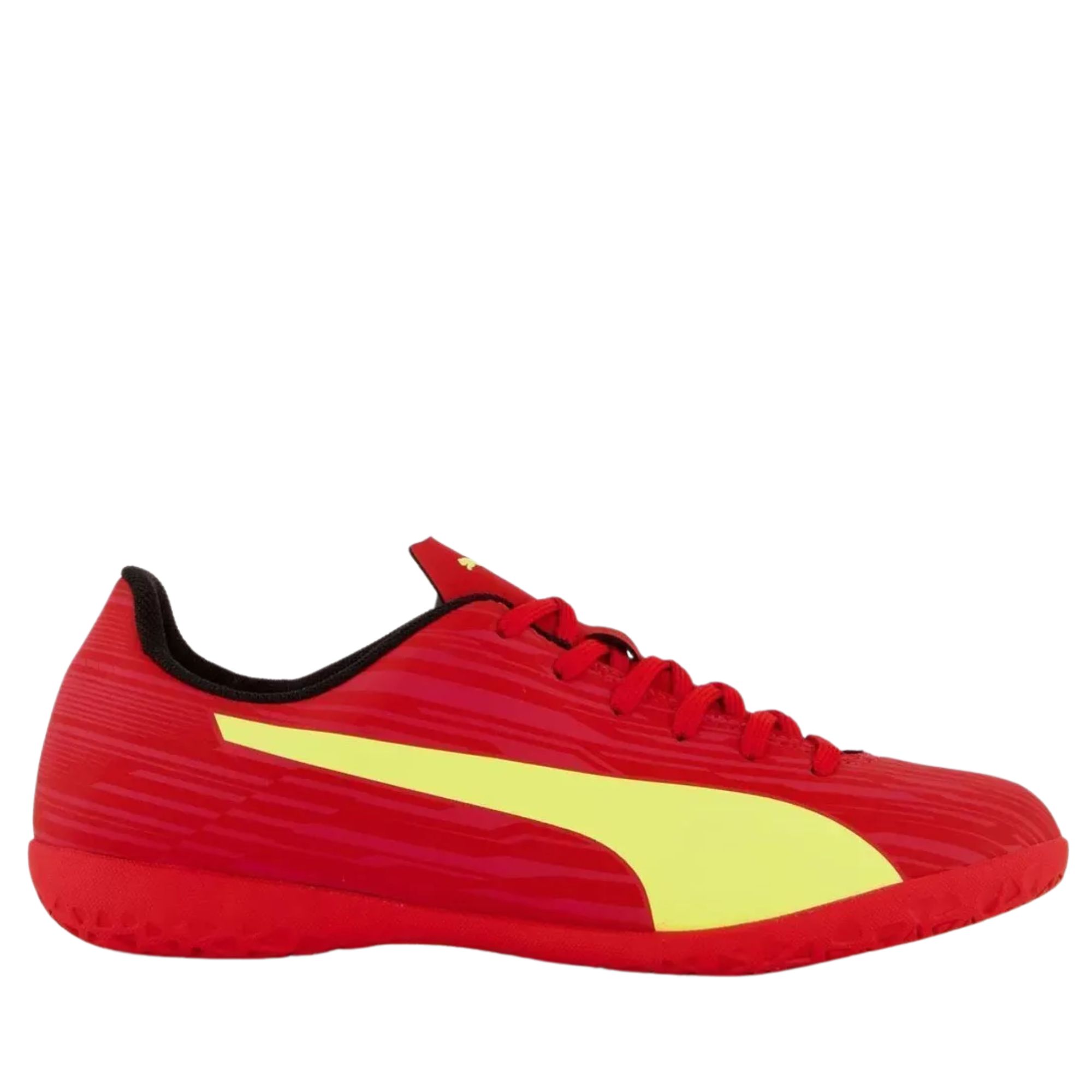 Chuteira Futsal Puma Rapido III BDP Masculina - Vermelha/Amarela