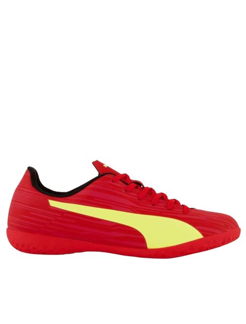 Chuteira Futsal Puma Rapido III BDP Masculina - Vermelha/Amarela