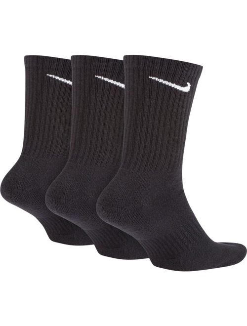 Kit Meias Nike Everyday Cushion Quarter 3 Pares Unissex - Preta