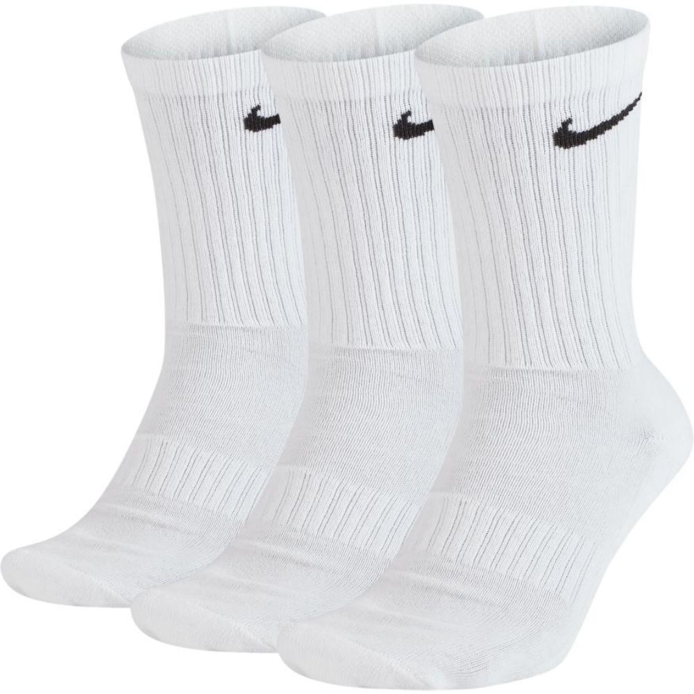 Kit Meia Nike Everyday Cushion Quarter 3 Pares Unissex - Branca