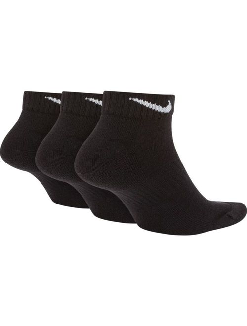 Kit Meias Nike Everyday Cushion Low 3 Pares Unissex - Preta
