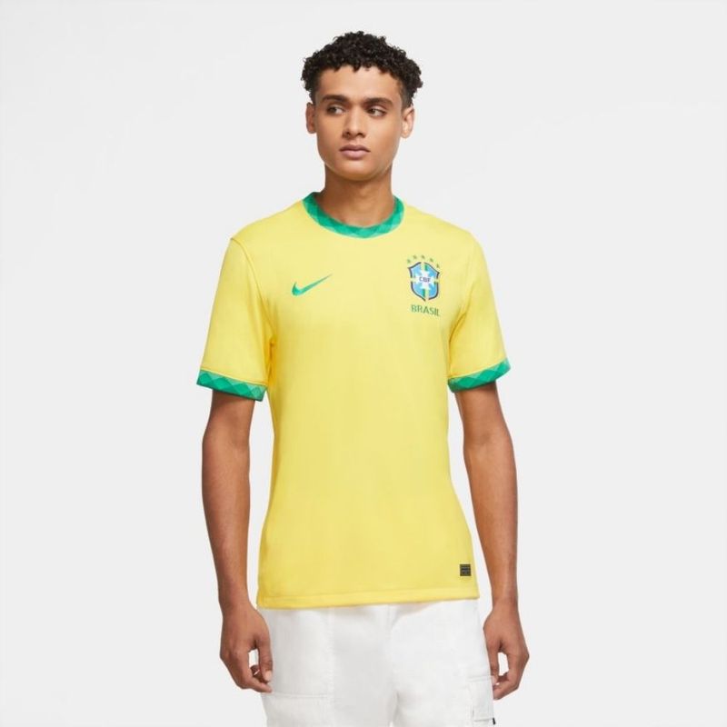 Camisa Brasil CBF I 20/21 Nike Torcedor Pro Masculina - Amarela