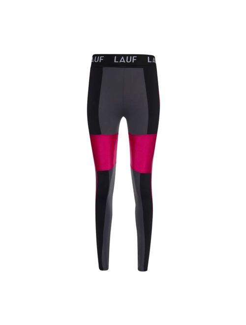 Calça Legging Lauf Virto Feminina - Preta/Rosa
