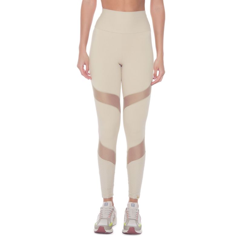 Calça Legging Lauf Poa Lolitta Feminina - Bege