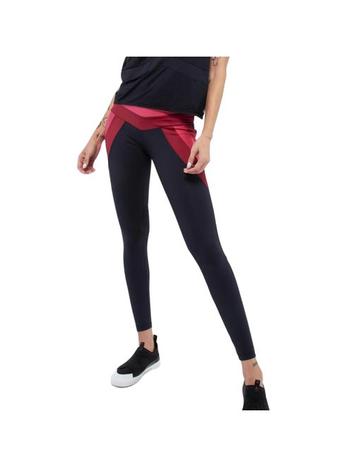 Calça Legging Lauf New Future Feminina - Preta/Vermelha