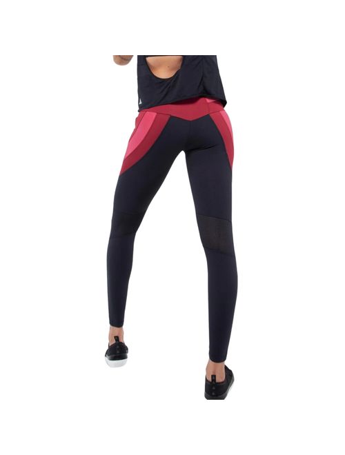 Calça Legging Lauf New Future Feminina - Preta/Vermelha