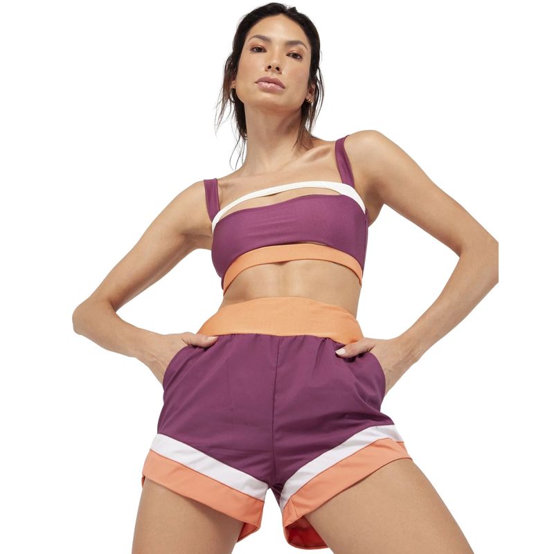 Shorts Lauf Titanium Feminina - Roxo