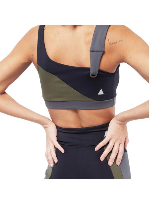Top Lauf Curve Feminino - Preto/Cinza