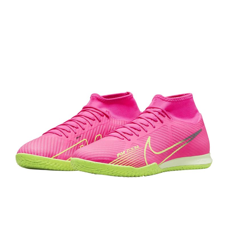 Chuteira-Futsal-Nike-Zoom-Superfly-9-Academy-Ic-Masculina---Pink-Verde