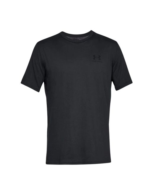 Camiseta Under Armour Left Chest Masculina - Preta Mescla