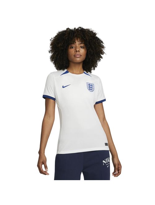 Camisa Inglaterra 2023 Nike Stadium Home Feminina - Branca/Azul