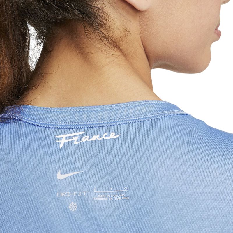 Camisa França FFF 23 Nike Stadium Home Feminina - Azul