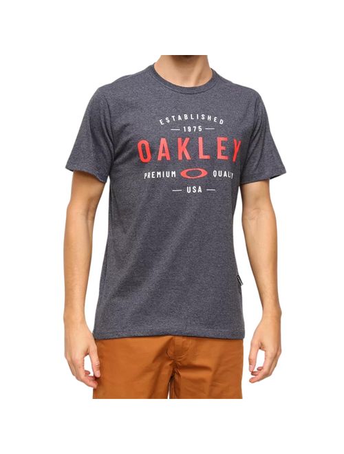 Camiseta Oakley Premium Quality Masculina - Preta Mescla