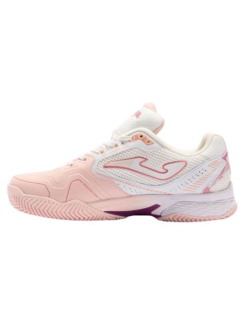 Tênis Joma Set Lady Saibro Clay Feminino - Branco/Rosa