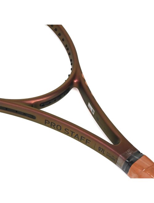 Raquete De Tênis Wilson Pro Staff 97L V14 Unissex - Bronze/Laranja