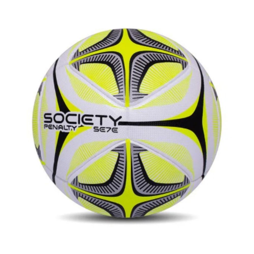 Bola Society Penalty Se7E Pro Unissex - Branca/Amarela