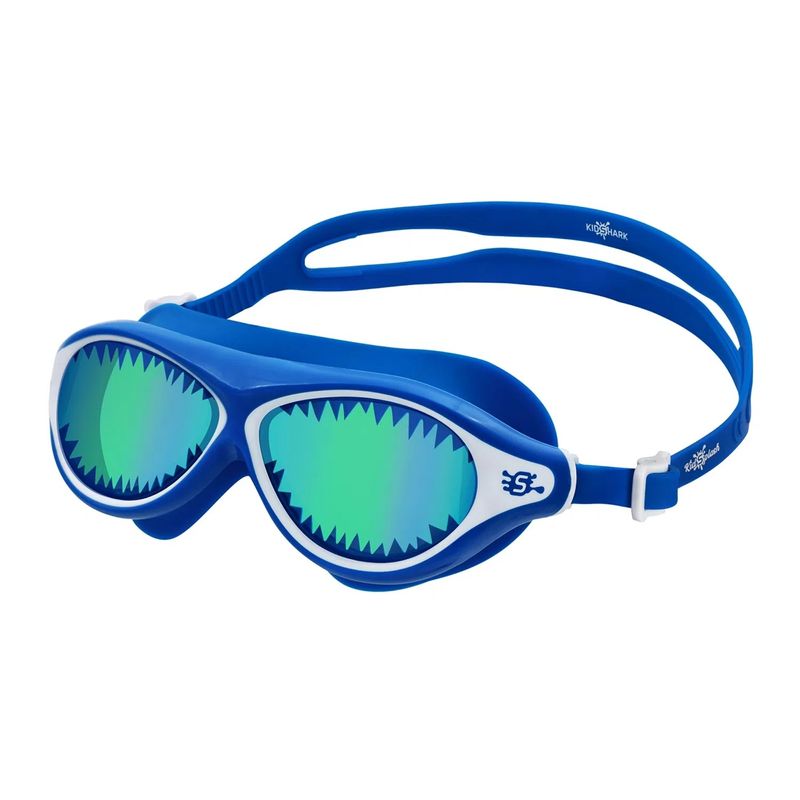 Oculos-De-Natacao-Speedo-Kidshark-Infantil---Azul-Espelhado