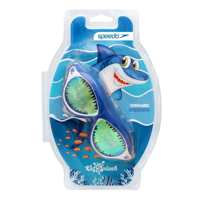 Oculos-De-Natacao-Speedo-Kidshark-Infantil---Azul-Espelhado