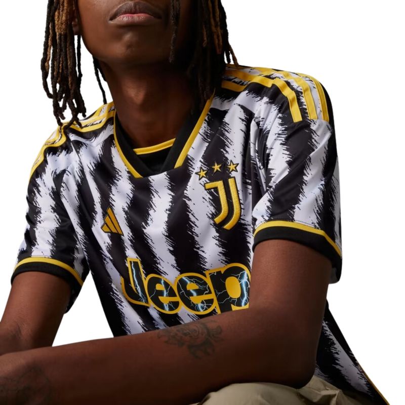 Camisa-Juventus-I-23-24-Adidas-Torcedor-Masculina---Preta-Branca