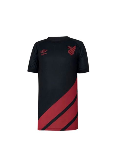 Camisa Athletico Paranaense III 23 Umbro Oficial Infantil - Preta/Vermelha