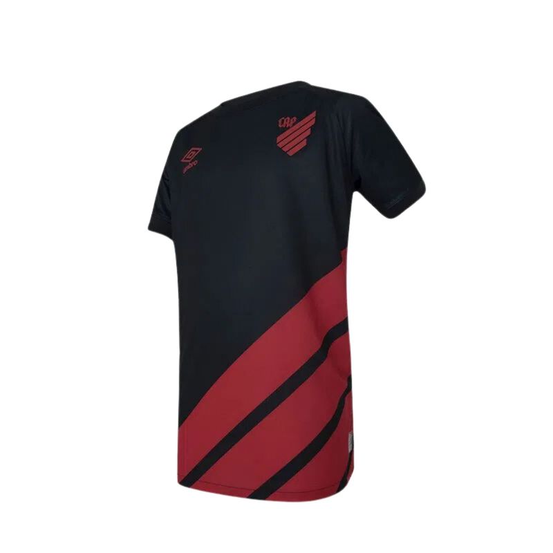 Camisa-Athletico-Paranaense-III-23-Umbro-Oficial-Infantil---Preta-Vermelha