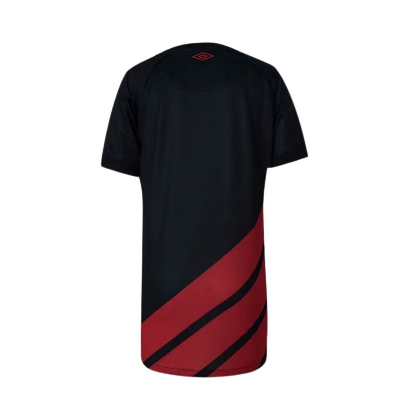 Camisa-Athletico-Paranaense-III-23-Umbro-Oficial-Infantil---Preta-Vermelha