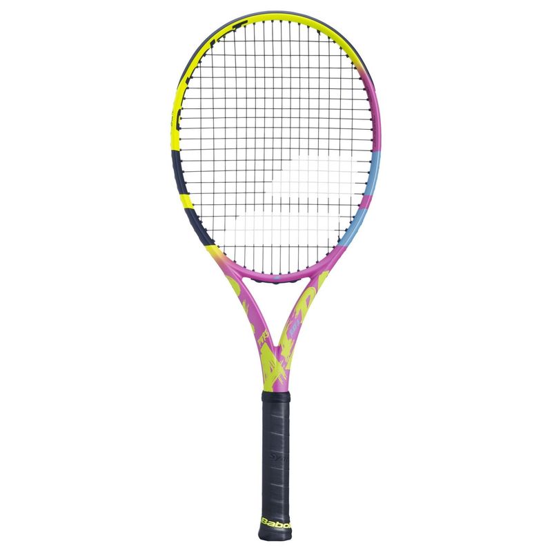 Raquete Babolat Pure Aero Rafa 23 Unissex Amarelo Rosa Bayard