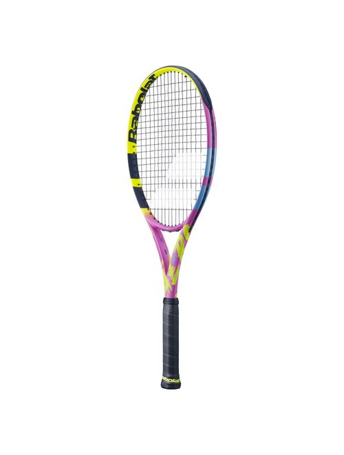 Raquete Babolat Pure Aero Rafa 23 Unissex - Amarelo/Rosa