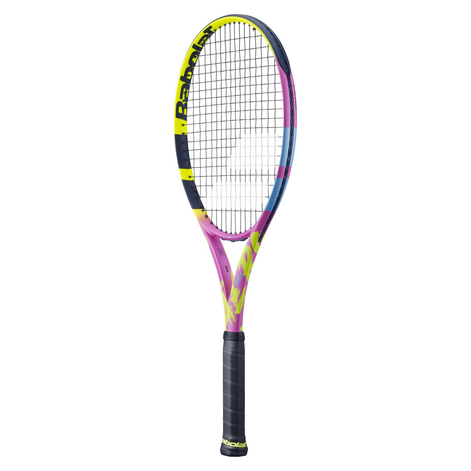 Raquete Babolat Pure Aero Rafa 23 Unissex Amarelo Rosa Bayard