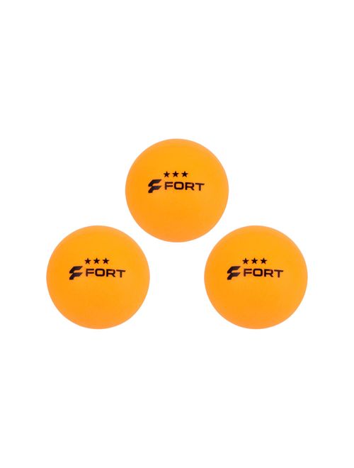 Bolinha Tênis de Mesa Fort 3 Estrelas Com 6 Unidades Unissex - Laranja