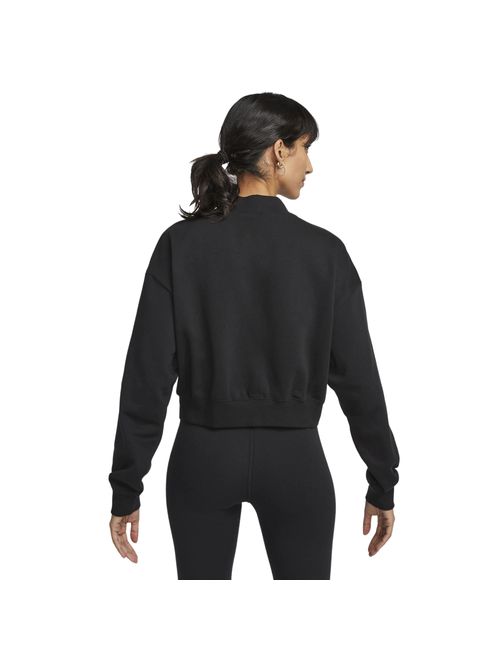 Jaqueta Nike Club Fleece Cropped Feminina - Preta