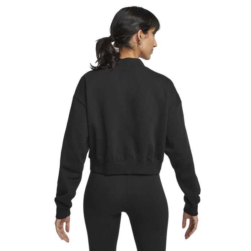 Jaqueta-Nike-Club-Fleece-Cropped-Feminina---Preta